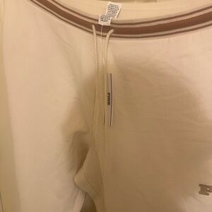 Victoria's Secret Cream Pants with Tan Accents